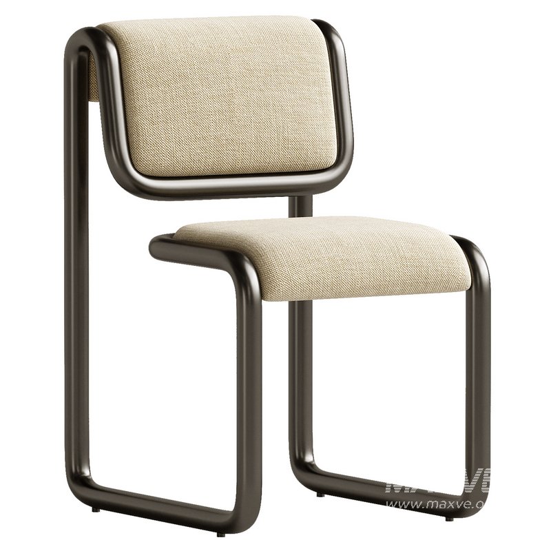 Bend Goods Tube Collection — Dining Chair in Tan with - Image 2