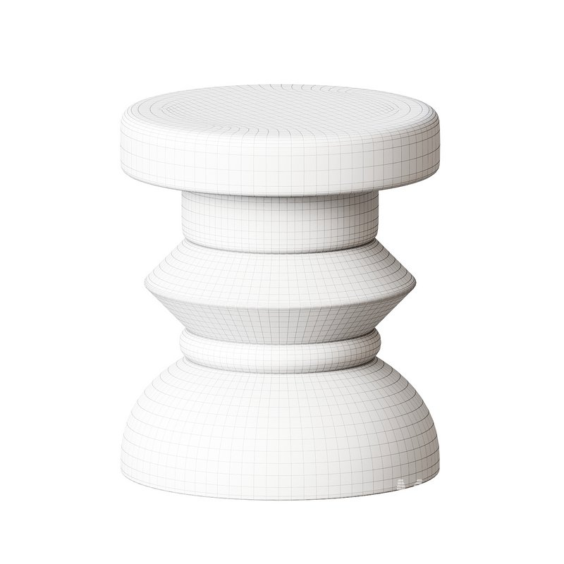 Curved Base Concrete Stool - Image 4