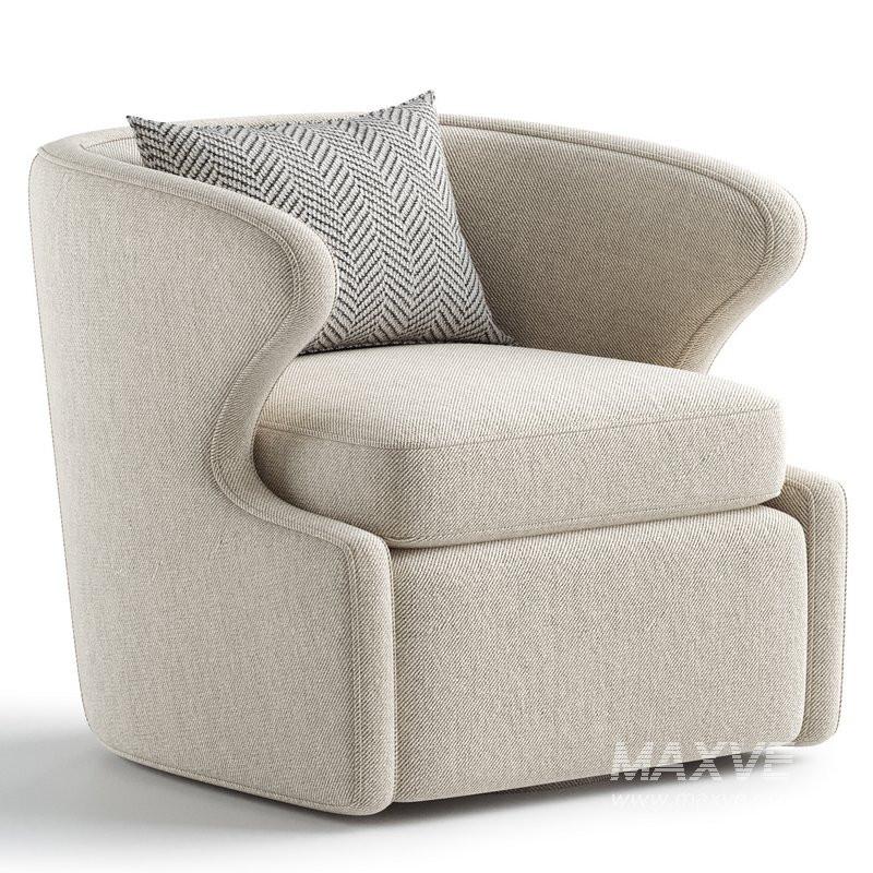 Retro Accent Swivel Chair - Image 3