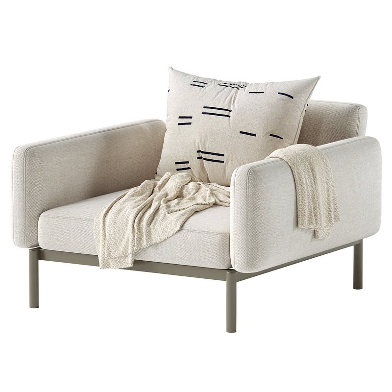 Sorells outdoor modular armchair - Image 2