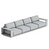 Mallorca Wood 2-Piece Outdoor Sofa - Thumbnail 4