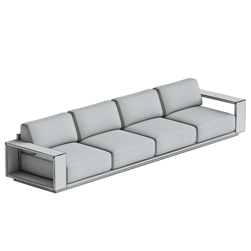 Mallorca Wood 2-Piece Outdoor Sofa - Image 4