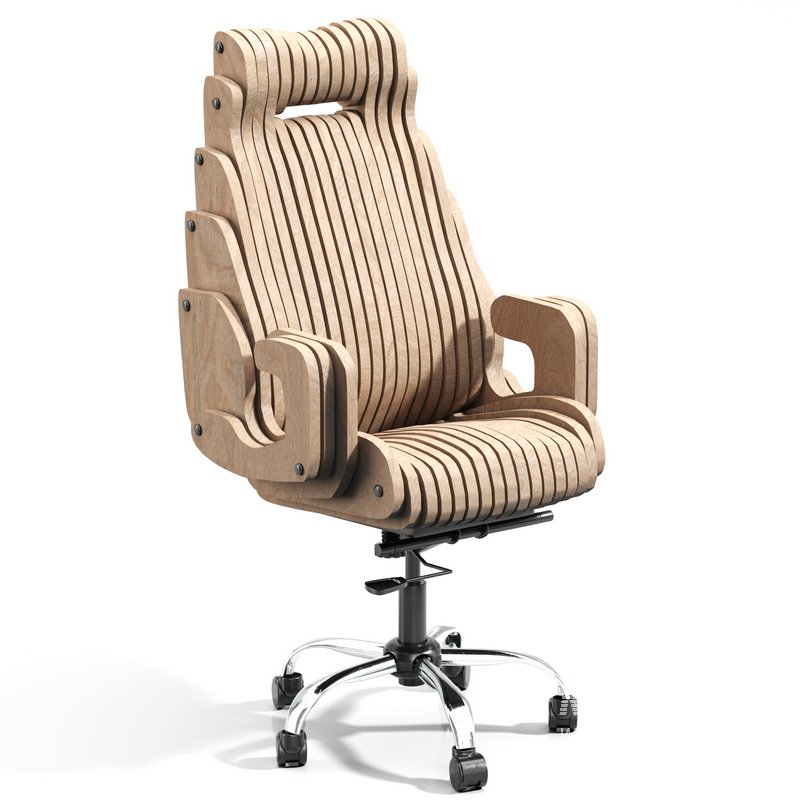 Parametric Wooden Office Chair - Image 1