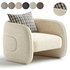 Kendra Curved Accent Chair - Thumbnail 3
