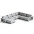 Mallorca Wood 4-Piece Left-Arm Sectional Sofa - Thumbnail 4