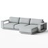 Mallorca Wood 2-Piece Right-Arm Chaise Sofa - Thumbnail 4