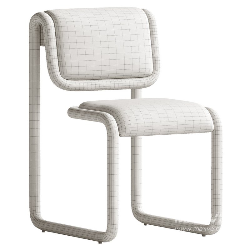 Bend Goods Tube Collection — Dining Chair in Tan with - Image 3