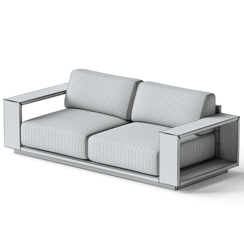 Mallorca Wood Outdoor Sofa - Image 4