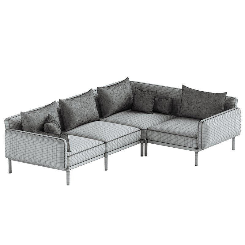 Sorells modular 5-seater outdoor corner sofa - Image 2