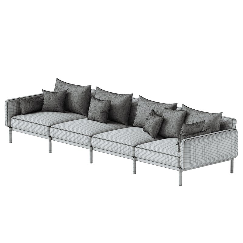 Sorells 4-seater modular outdoor sofa - Image 2