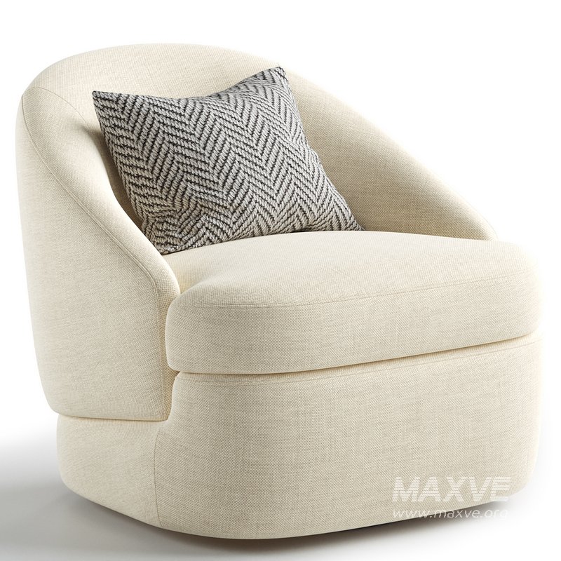 Upholstered Swivel Side Chair - Image 4