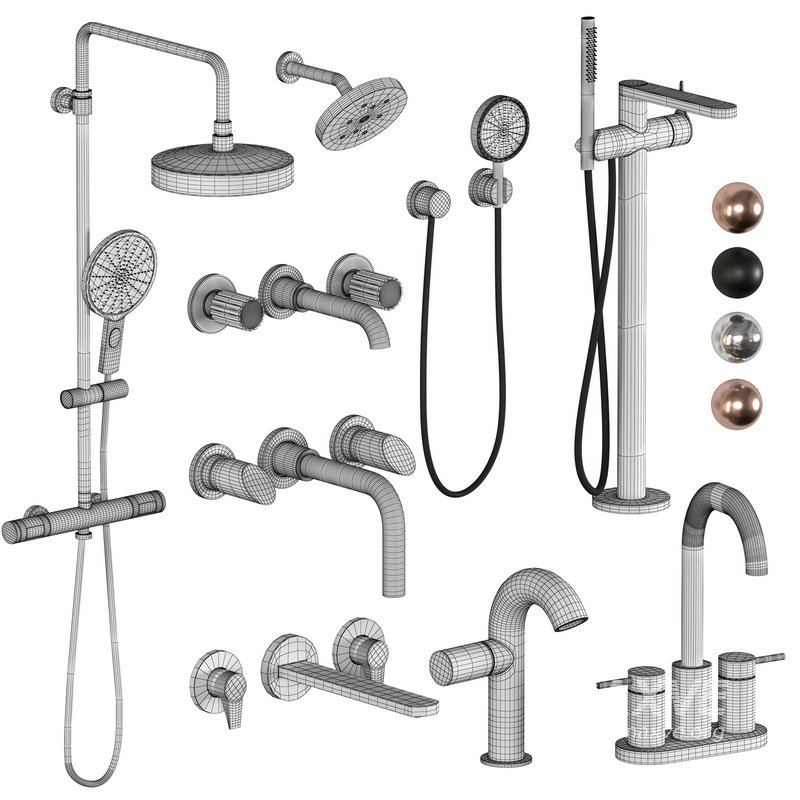 Faucet and shower set 03 - Image 3