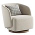 Cimbura Upholstered Swivel Barrel Chair - Thumbnail 5