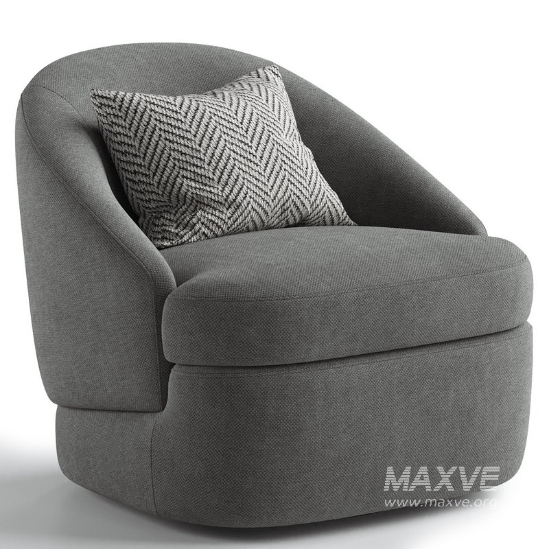Upholstered Swivel Side Chair - Image 5