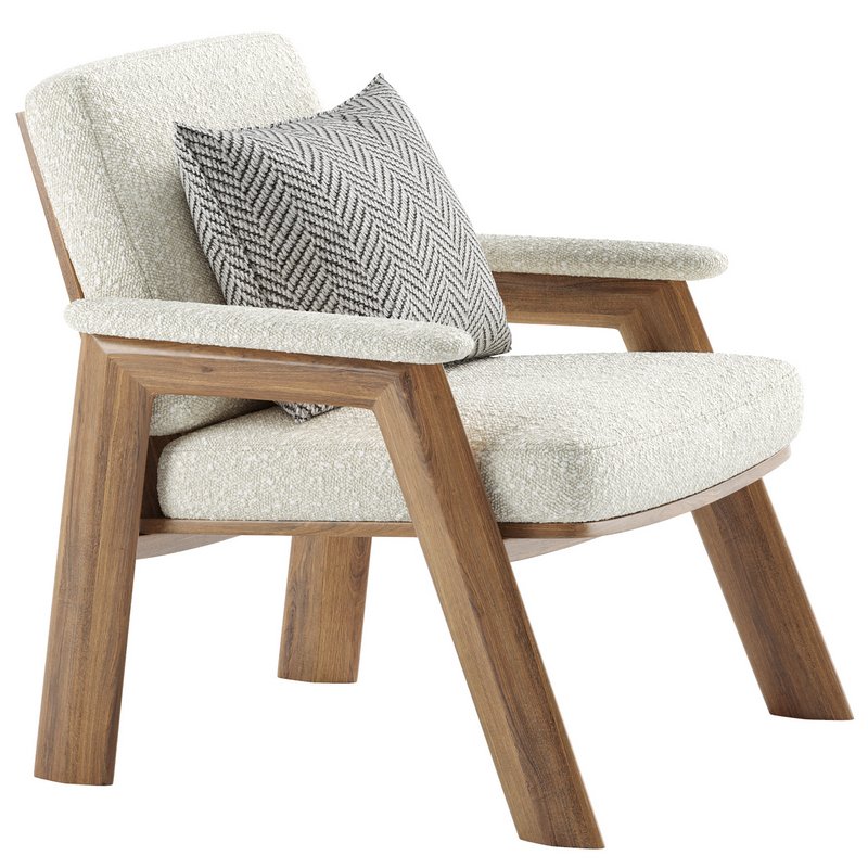 Thomas Bina Boucle Accent Chair - Image 5