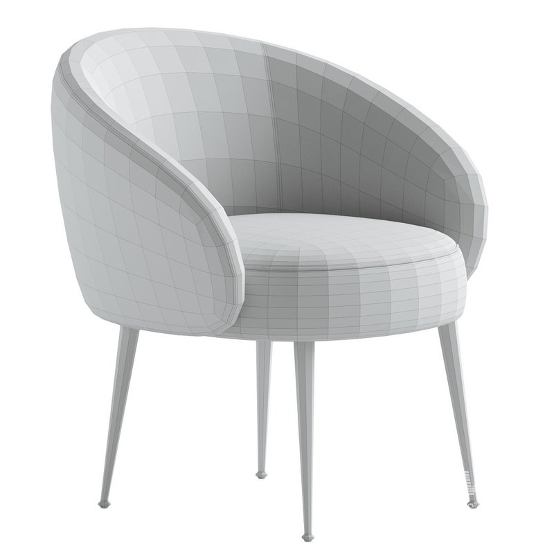 Kendra Curved Accent Chair - Image 5