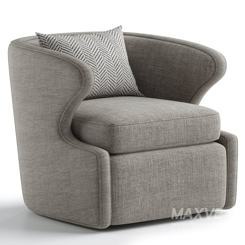 Retro Accent Swivel Chair - Image 4