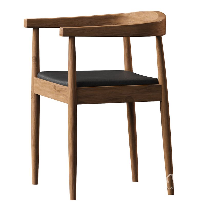 Modern Curved Back Dining Chair - Image 4