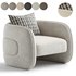 Kendra Curved Accent Chair - Thumbnail 5