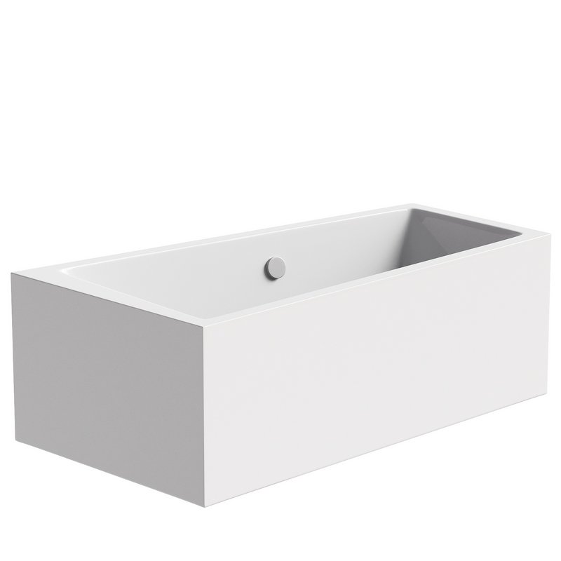 Corner acrylic bathtub Vagnerplast Cavallo offset L 160×90 cm white left with frame - Image 2