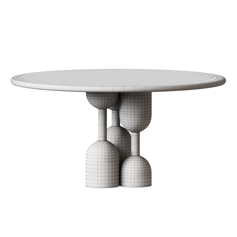 Nordic Style Vintage Solid Wood Round TableNordic Style Vintage Solid Wood Round Table - Image 6