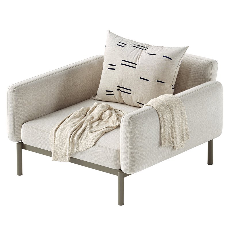 Sorells outdoor modular armchair - Image 4