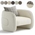 Kendra Curved Accent Chair - Thumbnail 6