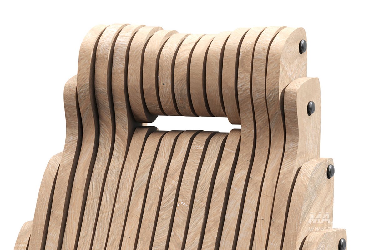 Parametric Wooden Office Chair - Image 3