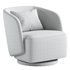 Cimbura Upholstered Swivel Barrel Chair - Thumbnail 6