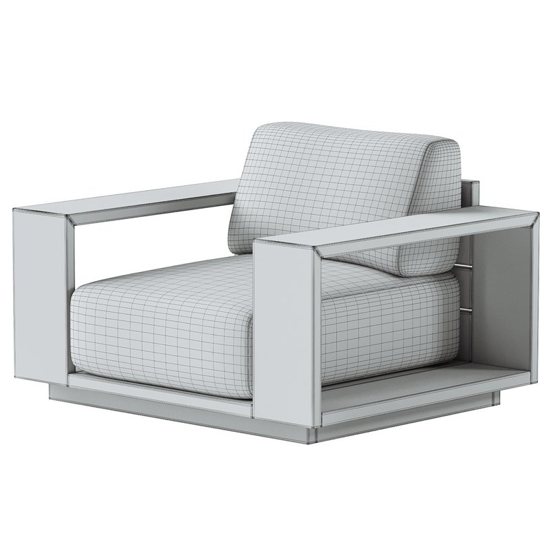 Mallorca Wood Outdoor Lounge Chair - Image 6