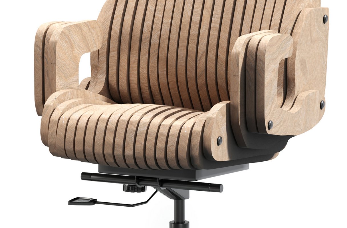 Parametric Wooden Office Chair - Image 5
