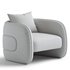 Kendra Curved Accent Chair - Thumbnail 7