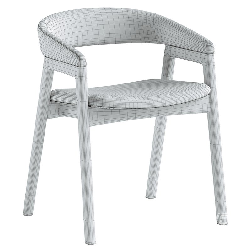 Concorde Fabric Dining Armchair - Image 7