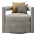 Kennedy Velvet Swivel Chair - Thumbnail 7