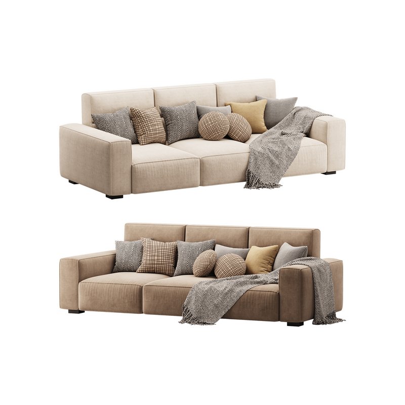 Beige Standard Sofa - Image 9