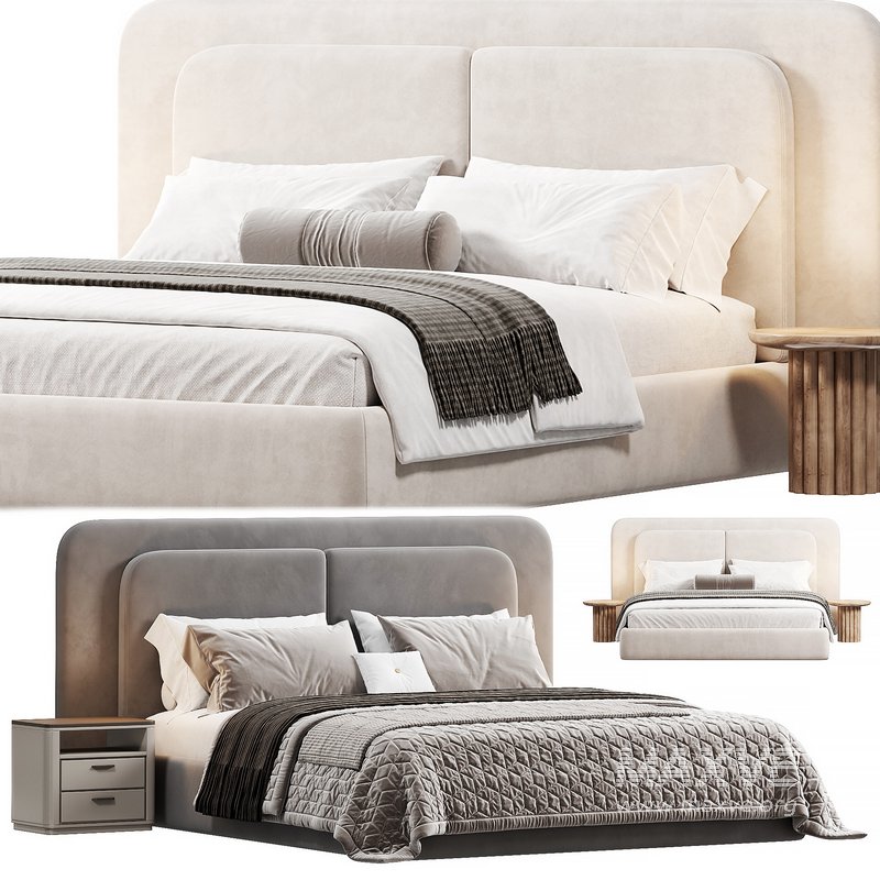 Soft bed Felini beige by wallytally - Image 1