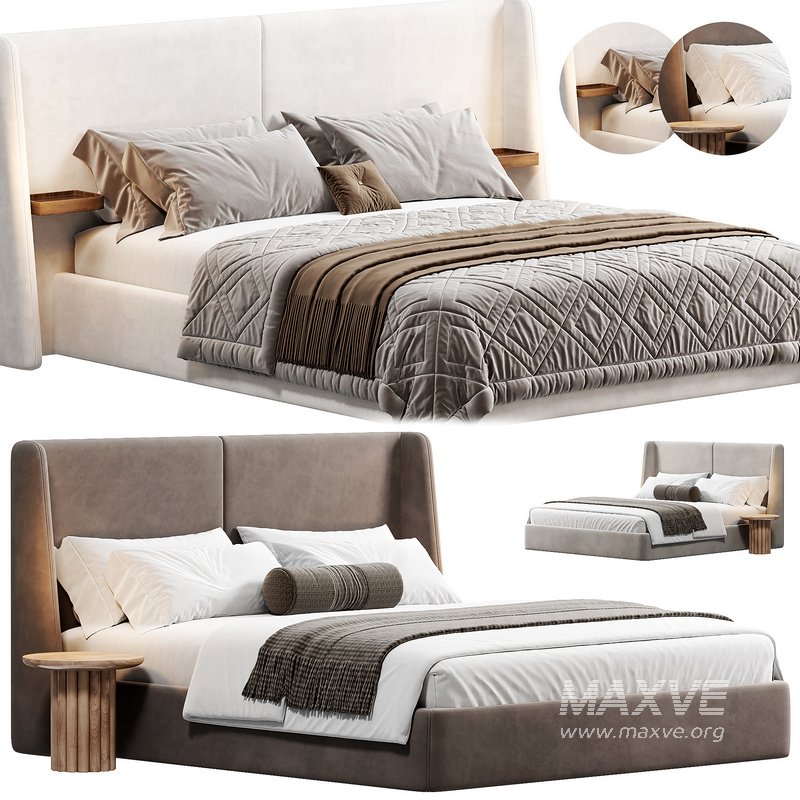 Soft headboard XL Jolien Bed by laredoute - Image 1