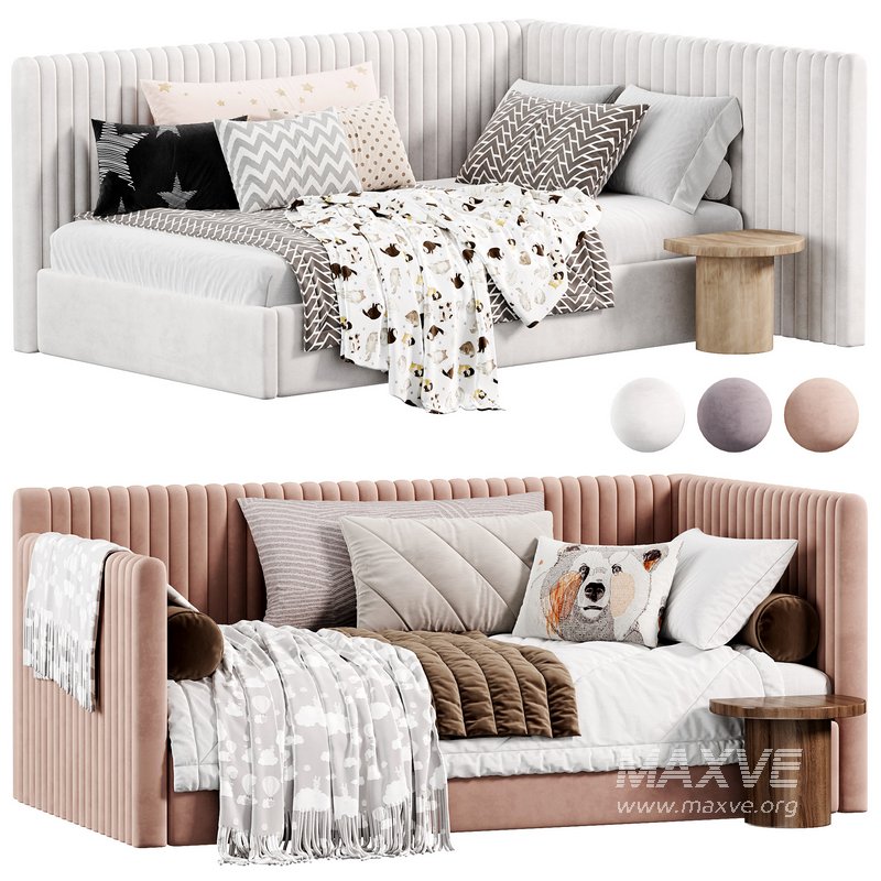 Corner bed Danny kids narrow panels by sensorsleep - Image 1