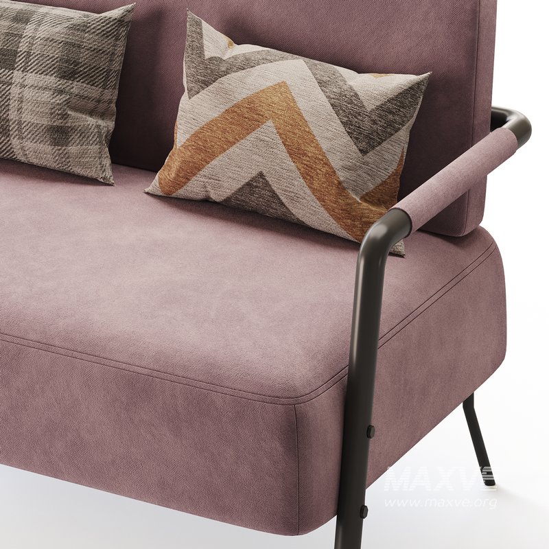 Casual Solid Color Living Room Loveseat in Grey - Image 8