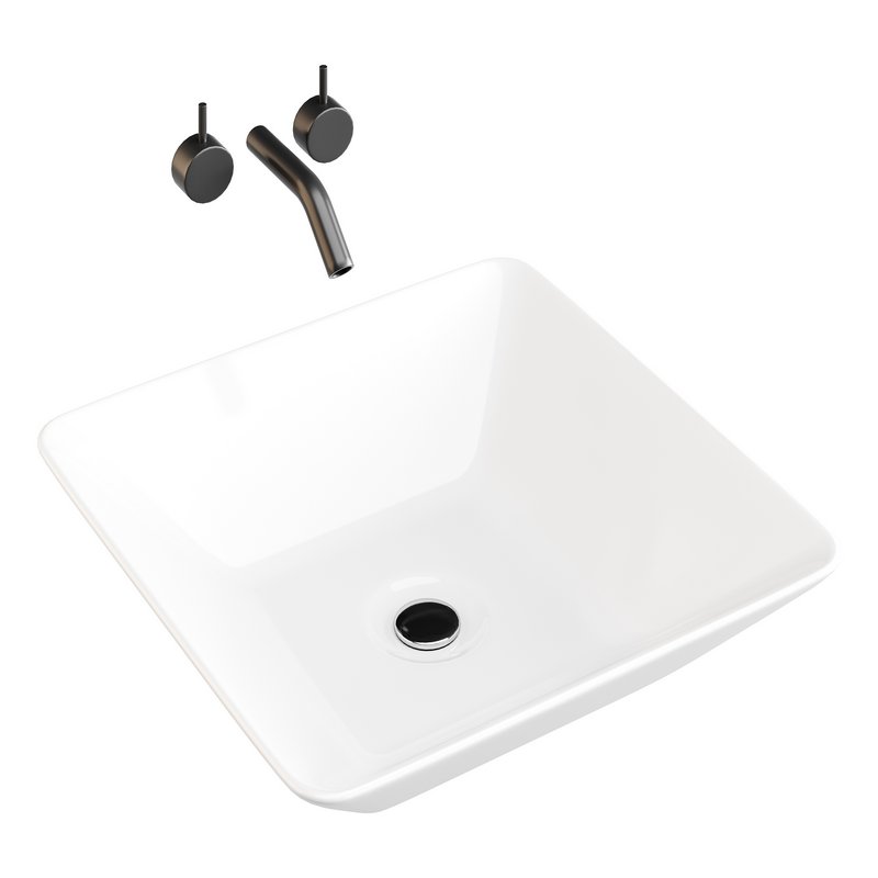 White Vessel Sink washbasin - Image 11