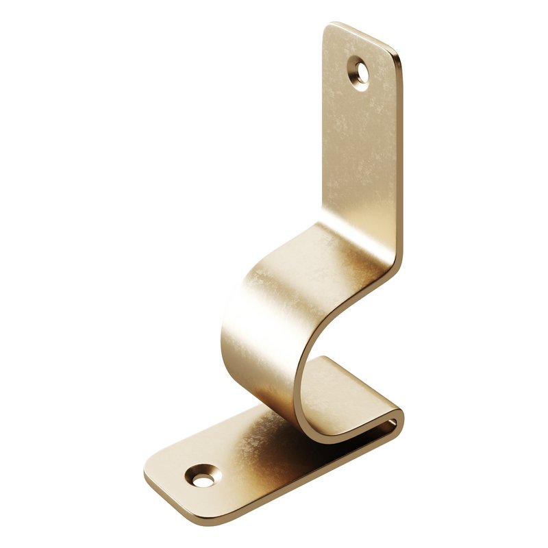 Polished Nickel Stair Runner Rod Bracket holder - Image 10