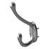 Wrought Iron Double Hook Black for Coats Towels Robes - Thumbnail 9