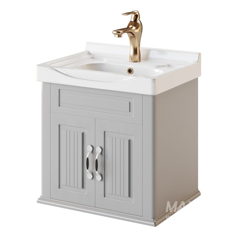 Adeline Large Wall Mounted Cabinet Vanity Bathroom Sink - Image 10