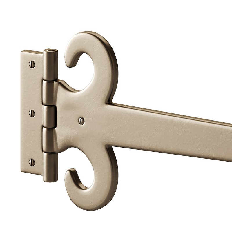 Wrought Iron Flush Mount Door Hinge - Image 10