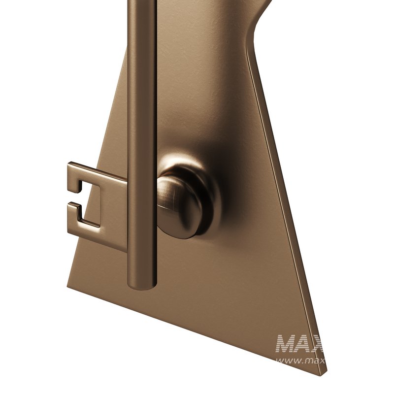 Door Knocker Black Cast Iron Key - Image 11