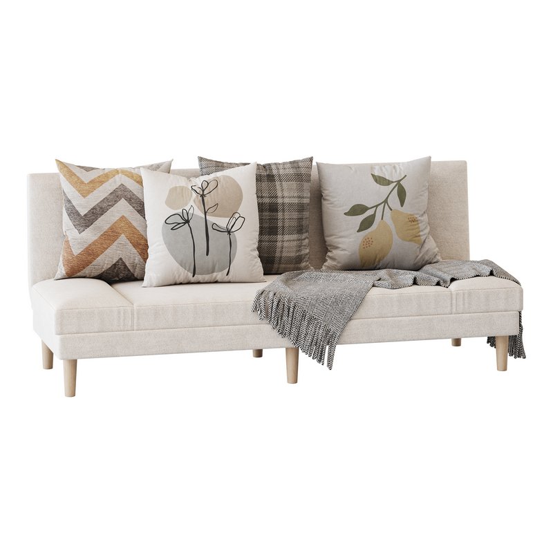 Armless Foldable Convertible Sofa - Image 9