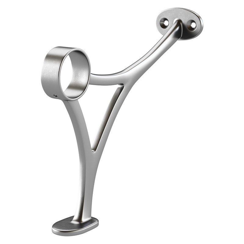 Polished Solid Brass Wall Mount Bar Bracket for Hanging Rail - Image 9