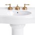 White Porcelain Bathroom Pedestal Sink - Thumbnail 12