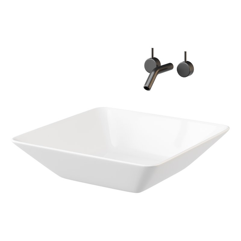 White Vessel Sink washbasin - Image 10