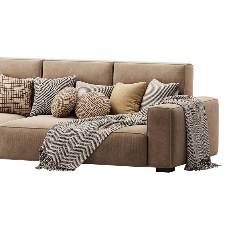 Beige Standard Sofa - Image 7